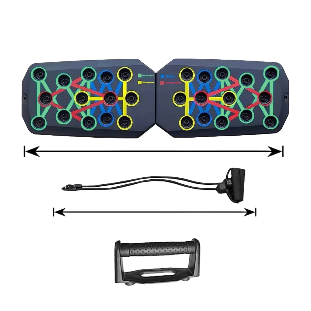 Push-Up Board Set Portable Multifunctional Push-Up Bar Foldable Fitness Equipment for Chest Abdomen Arms/Back Training