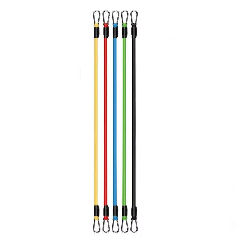 11Pcs TPE Resistance Band Set Fitness Band Pull Rope Elastic Training Band with Door Anchor Handles Carry Bag Legs Ankle Straps